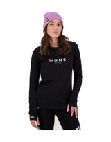 Mons Royale Womens Yotei BF Tech Long Sleeve Base Layer-aussieskier.com