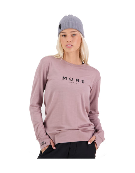 Mons Royale Womens Yotei BF Tech Long Sleeve Base Layer-aussieskier.com