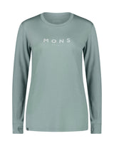 Mons Royale Womens Yotei BF Tech Long Sleeve Base Layer-Small-Classic Iceberg-aussieskier.com