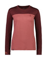 Mons Royale Womens Yotei BF Tech Long Sleeve Base Layer-Small-Dark Choc / Terracotta-aussieskier.com