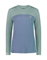 Mons Royale Womens Yotei BF Tech Long Sleeve Base Layer-Small-Iceberg / Powder Blue-aussieskier.com