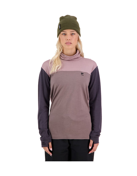 Mons Royale Womens Yotei High Neck Base Layer-aussieskier.com