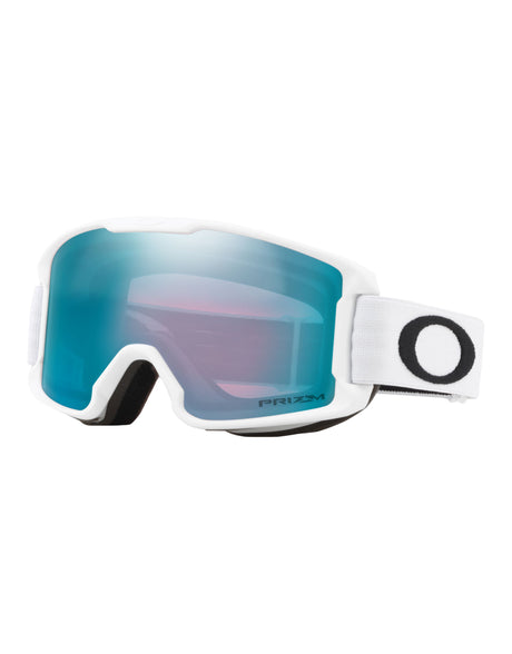 Oakley Line Miner S Junior Ski Goggles-Matte White / Prizm Sapphire Lens-aussieskier.com