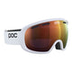 POC Fovea Clarity Ski Goggles-Hydrogen White / Spektris Orange Lens-aussieskier.com