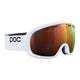 POC Fovea Mid Clarity Asian Fit Ski Goggles-Hydrogen White / Spektris Orange Lens-aussieskier.com