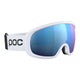 POC Fovea Mid Clarity Comp Ski Goggles-Hydrogen White / Spektris Blue Lens + Clarity No Mirror Spare Lens-aussieskier.com