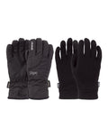 POW Crescent Short Gore Tex Womens Gloves-X Small-Black-aussieskier.com