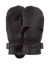 POW Stealth Womens Mittens-X Small-Black-aussieskier.com