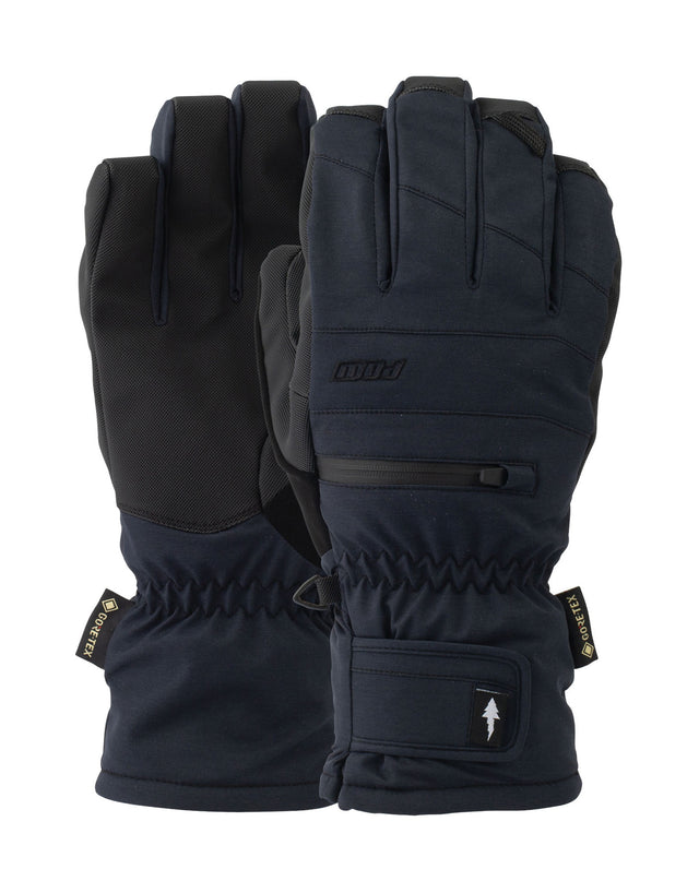 POW Wayback Short Gore Tex Gloves-Small-Black-aussieskier.com