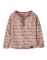 Patagonia Baby Capilene Midweight Henley Thermal Top-3T-Light Star Pink-aussieskier.com