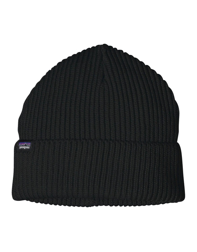 Patagonia Fishermans Rolled Beanie-Black-aussieskier.com