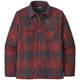 Patagonia Insulated Organic Cotton MW Fjord Flannel Shirt-Medium-Live Oak: Sequoia Red-aussieskier.com