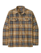 Patagonia L/S Organic Cotton MW Fjord Flannel Shirt-Small-Forage Mojave Khaki-aussieskier.com