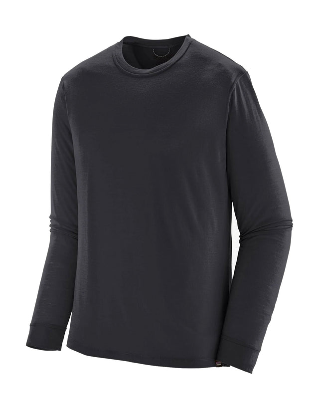 Patagonia Mens Cap Cool Merino Long Sleeve Thermal Top-Small-Black-aussieskier.com