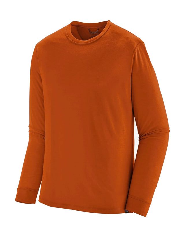 Patagonia Mens Cap Cool Merino Long Sleeve Thermal Top-Small-Sandhill Rust-aussieskier.com