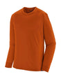 Patagonia Mens Cap Cool Merino Long Sleeve Thermal Top-Small-Sandhill Rust-aussieskier.com