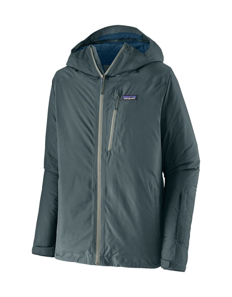 Patagonia Mens Insulated Powder Town Ski Jacket-Small-Nouveau Green-aussieskier.com