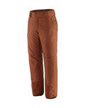 Patagonia Mens Insulated Powder Town Ski Pants-Small-Sisu Brown-aussieskier.com