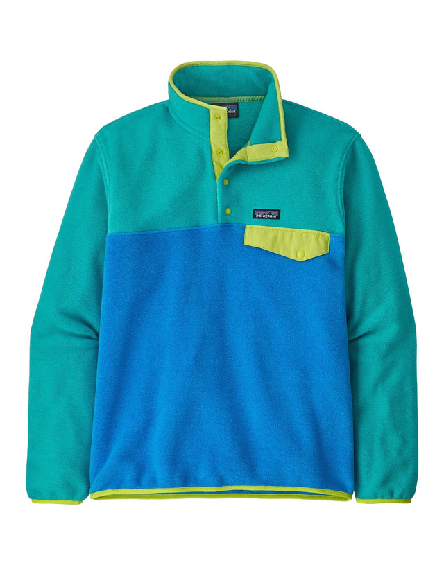 Patagonia Mens Lightweight Synchilla Snap-T Pullover Fleece-Small-Vessel Blue-aussieskier.com