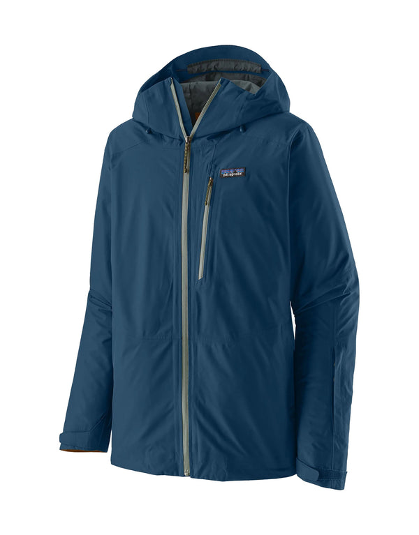 Patagonia Mens Powder Town Ski Jacket-Small-Lagom Blue-aussieskier.com