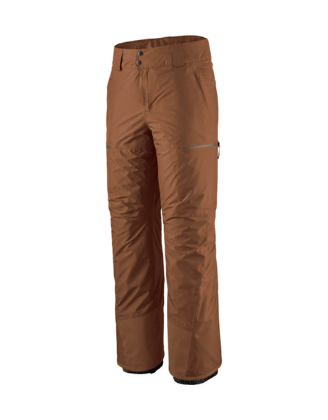 Patagonia Mens Powder Town Ski Pants-Small-Moose Brown-aussieskier.com