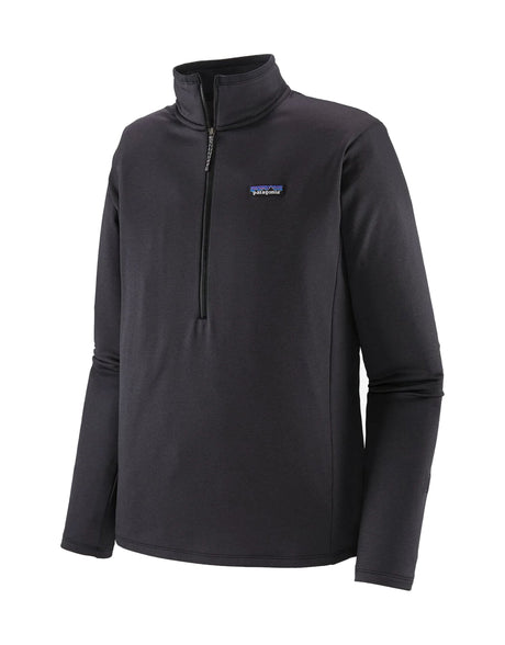 Patagonia Mens R1 Daily Zip Neck Fleece Top-Small-Ink Black - Black X-Dye-aussieskier.com