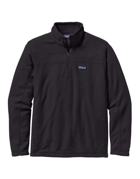 Patagonia Micro D Pullover Zip Fleece-Small-Black-aussieskier.com