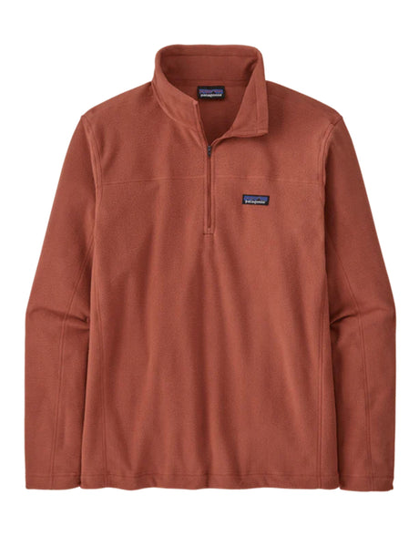 Patagonia Micro D Pullover Zip Fleece-Small-Burl Red-aussieskier.com