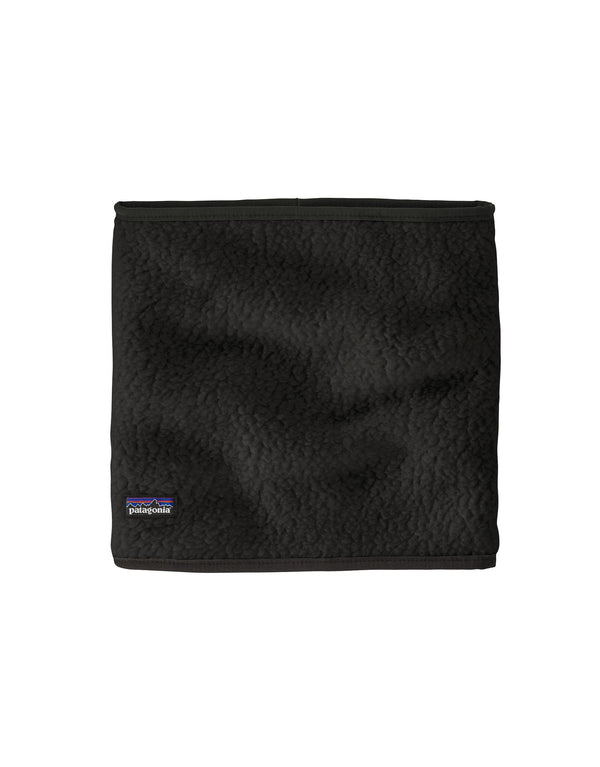 Patagonia Retro Pile Fleece Neckwarmer-Black-aussieskier.com