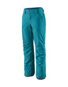 Patagonia Womens Insulated Powder Town Ski Pants-X Small-Belay Blue-aussieskier.com