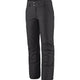 Patagonia Womens Insulated Powder Town Ski Pants-X Small-Black-aussieskier.com
