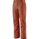 Patagonia Womens Insulated Powder Town Ski Pants-X Small-Burl Red-aussieskier.com