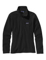 Patagonia Womens Micro D Pullover Zip Fleece-X Small-Black-aussieskier.com