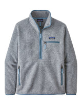 Patagonia Womens Retro Pile Marsupial Fleece-X Small-Salt Grey w/ Light Plume Grey-aussieskier.com