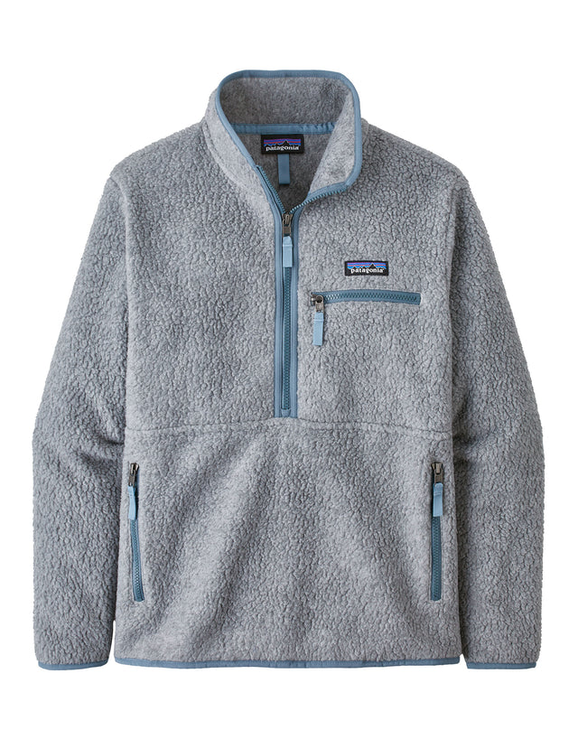 Patagonia Womens Retro Pile Marsupial Fleece-X Small-Salt Grey w/ Light Plume Grey-aussieskier.com