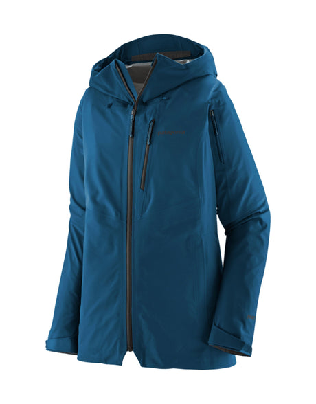 Patagonia Womens Snowdrifter Ski Jacket-Small-Lagom Blue-aussieskier.com