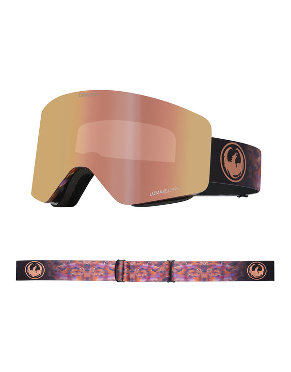 Dragon R1 OTG Ski Goggles-Amethyst / Lumalens Rose Gold Lens + Lumalens Light Rose Spare Lens-aussieskier.com