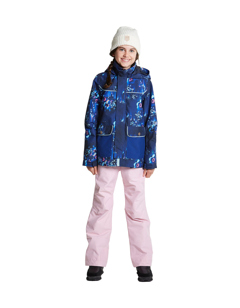 Rojo Elin Girls Ski Jacket-12-Deep Flowerverse-aussieskier.com