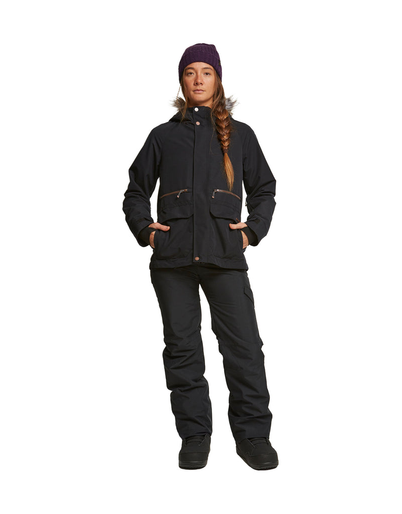 Rojo Wilder Womens Ski Jacket-X Small-True Black-aussieskier.com