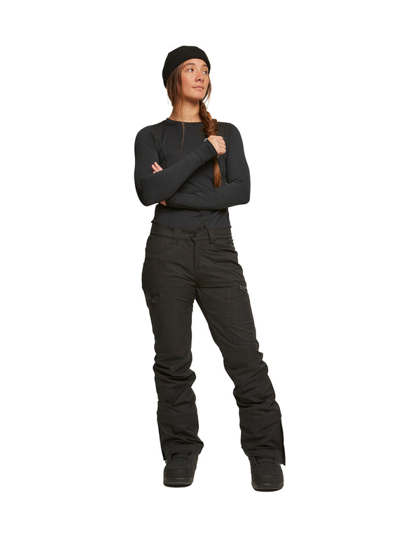 Rojo Snow Culture Womens Ski Pants-X Small-True Black-aussieskier.com