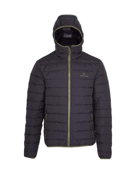 Rip Curl Hi-Down Puffer Jacket-X Small-Jet Black-aussieskier.com