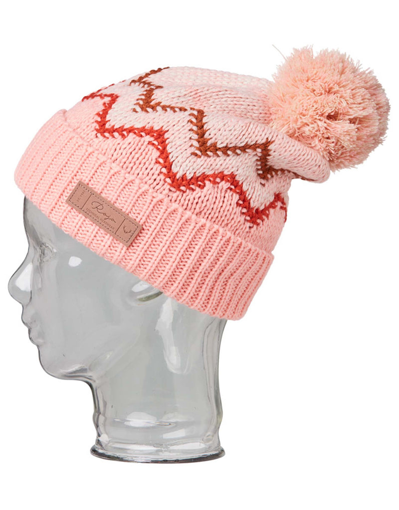 Rojo Base Camp Womens Beanie-Cameo Rose-aussieskier.com