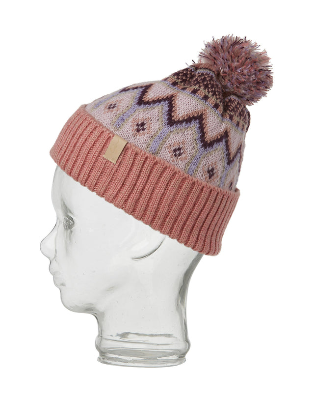 Rojo Freya Womens Beanie-Misty Rose-aussieskier.com