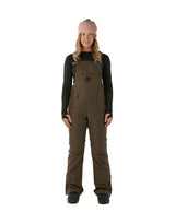 Rojo Snow Day Bib Womens Ski Pants-X Small-Black Olive-aussieskier.com