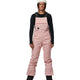 Rojo Snow Day Bib Womens Ski Pants-X Small-English Rose Pinstripe-aussieskier.com