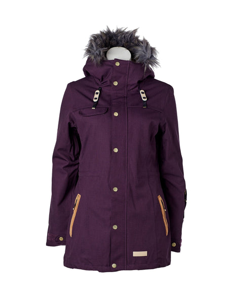 Rojo Task Womens Ski Jacket-8-Blackberry Wine-aussieskier.com