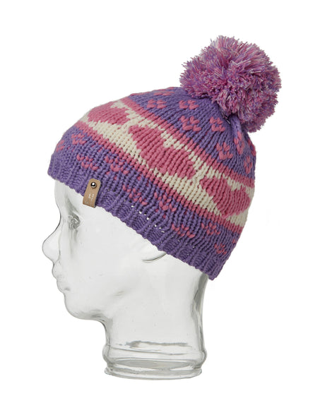 Rojo Wild Heart Girls Beanie-Lavender-aussieskier.com