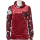 Rojo Womens Velvet Funnel Zip Base Layer Top-8-Biking Red-aussieskier.com