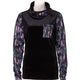 Rojo Womens Velvet Funnel Zip Base Layer Top-8-True Black-aussieskier.com