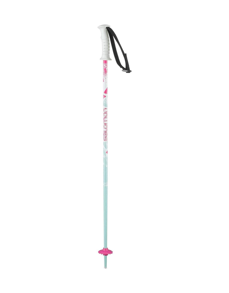 Salomon Kaloo Junior Ski Poles-70-Blue / Pink-aussieskier.com